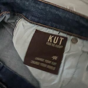 KUT High Rise Crop Straight Leg Jean